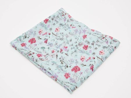 All Over Floral Print Scarf - Green Online now