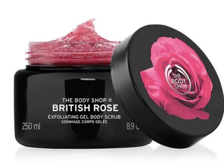 The Body Shop British Rose Body Scrub Exfoliator - 250ml Cheap