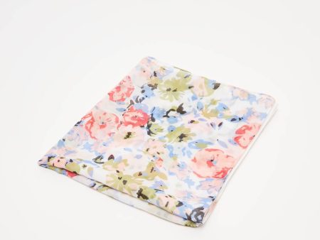 All Over Floral Print Scarf - White Online