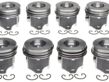 Mahle OE 06-09 6.0L Floating Pin GM Trucks Vin H 0.50MM Reduced Comp Piston Set (Set of 8) For Cheap