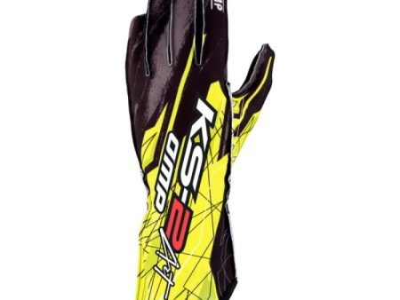 OMP KS-2 Art Gloves Black Yellow - Size M For Discount