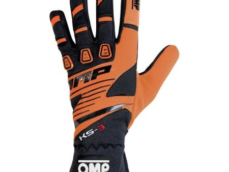 OMP KS-3 Gloves Orange Black - Size XL Online now