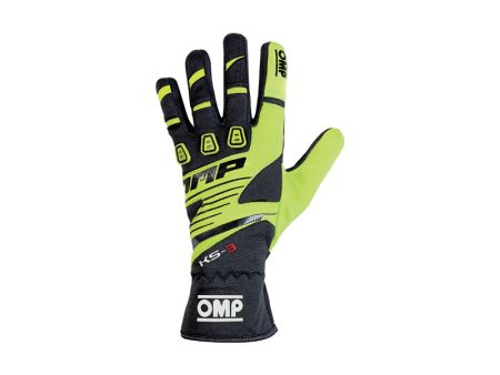 OMP KS-3 Gloves Yellow Black - Size XL Hot on Sale