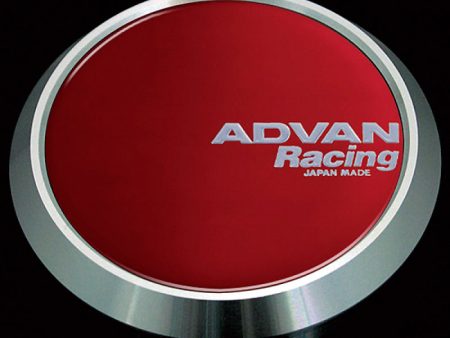 Advan 63mm Flat Centercap - Candy Red Cheap