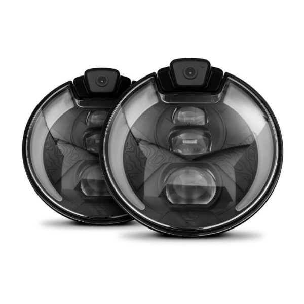 Project X 7In Headlight w  4K   wide angle Camera Hot on Sale